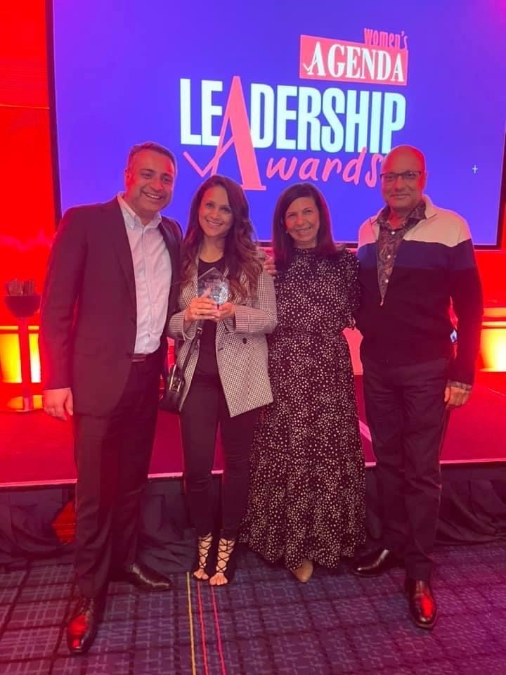 Esha with fellow finalists at the Women’s Agenda Leadership Awards